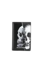 Alexander Mcqueen Skull Rose Pocket Organizer - Black