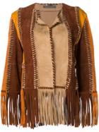 Alberta Ferretti Fringed Jacket - Brown