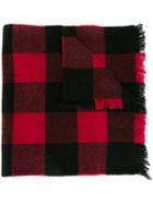 Dsquared2 Checked Scarf, Men's, Black, Wool