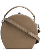 Bertoni 1949 Round Crossbody Bag, Women's, Green, Calf Leather