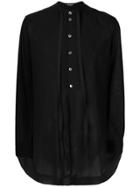 Ann Demeulemeester Classic Fitted Shirt - Black