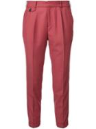 Loveless Peg Trousers, Women's, Size: 34, Red, Polyester