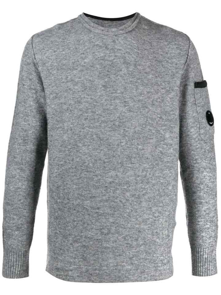 Cp Company Colour Block Jumper - Grey