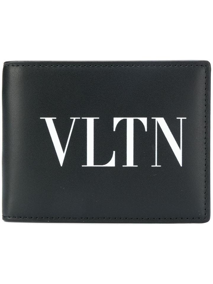 Valentino Valentino Garavani Vltn Print Billfold Wallet - Black