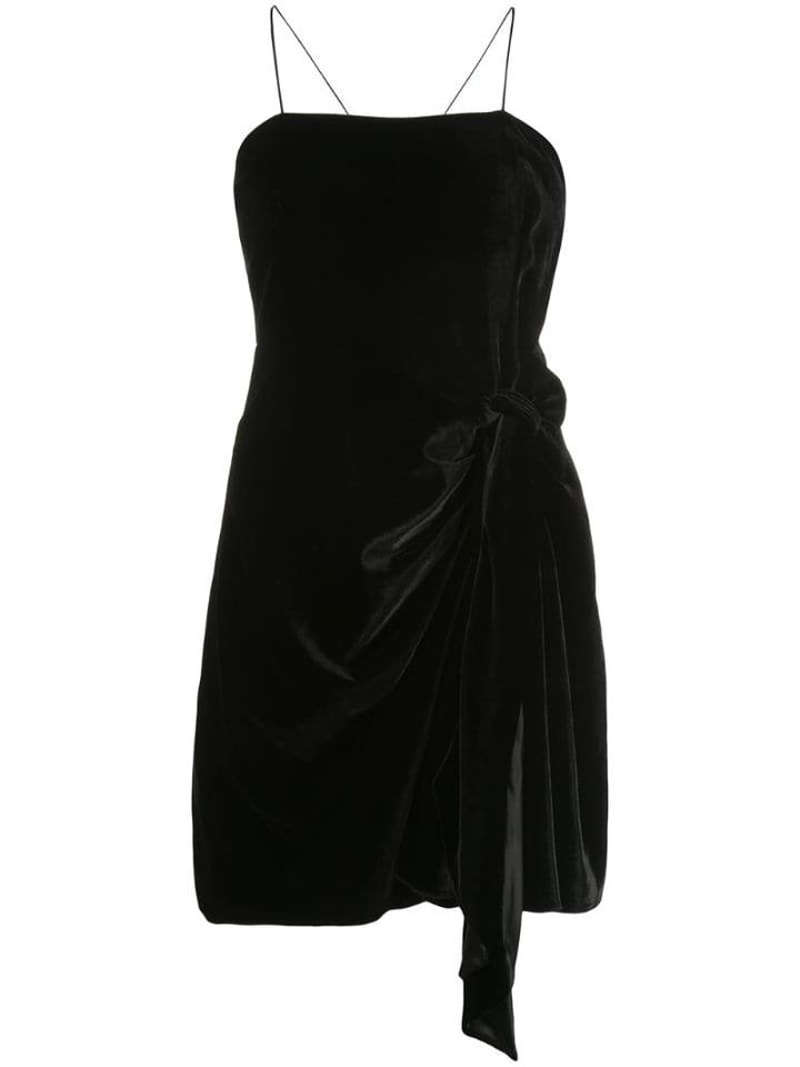 Cinq A Sept Kiki Velvet Mini Dress - Black