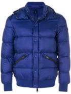 Armani Jeans Padded Hood Jacket - Blue