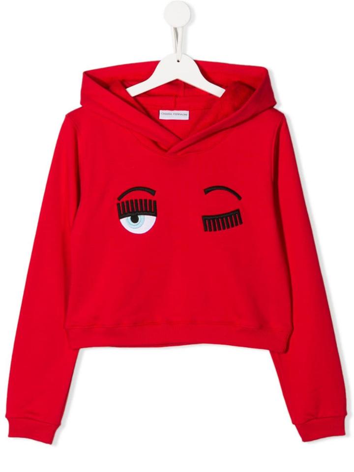 Chiara Ferragni Kids Flirting Hoodie - Red