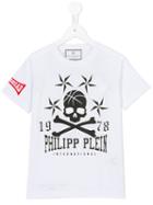 Philipp Plein Kids Logo Print T-shirt, Boy's, Size: 8 Yrs, White