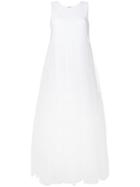 P.a.r.o.s.h. Sleeveless Flared Dress - White