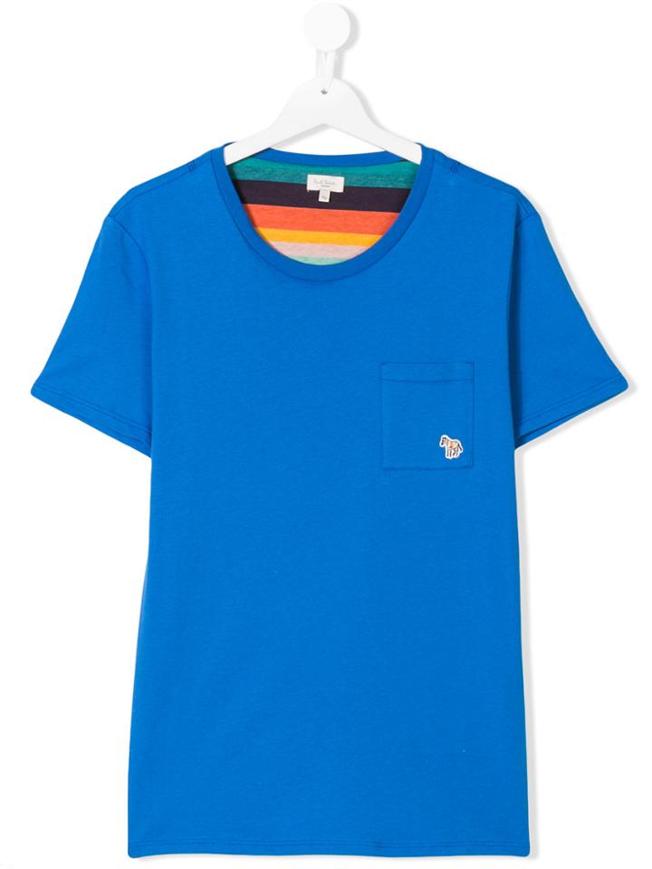 Paul Smith Junior Zebra Pocket Shirt - Blue