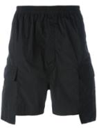 Rick Owens Cargo Shorts, Men's, Size: 46, Black, Polyester