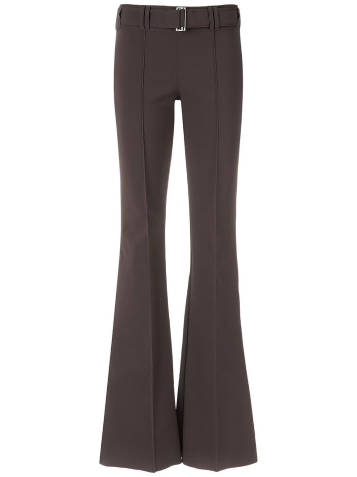 Gloria Coelho - Flared Trousers - Women - Polyamide/spandex/elastane - M, Brown, Polyamide/spandex/elastane