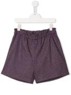 Bonpoint Teen Check Shorts - Purple