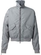 Y / Project Multi-zipper Bomber Jacket, Adult Unisex, Size: Small, Grey, Cotton/polyamide