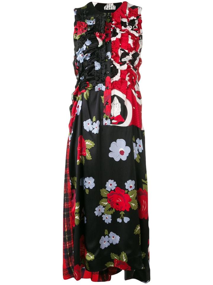 Simone Rocha Mixed Print Dress - Red