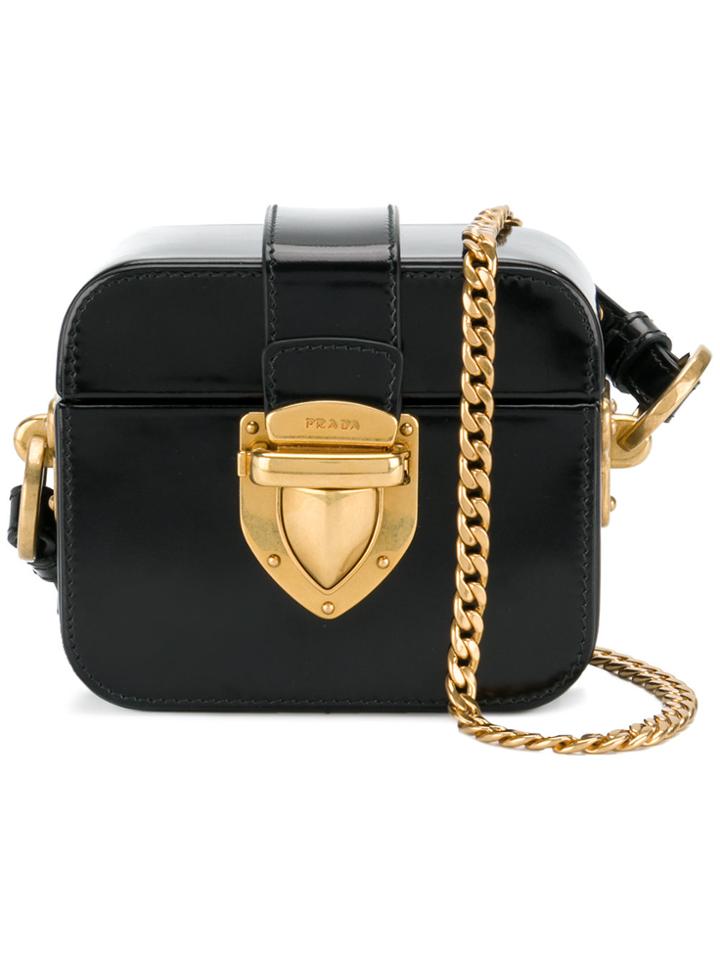 Prada Box Crossbody Bag - Black