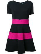 Guild Prime Stripes Detail Flared Dress, Women's, Size: 36, Black, Polyester