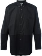 Comme Des Garçons Shirt Panelled Shirt, Men's, Size: Large, Black, Cotton