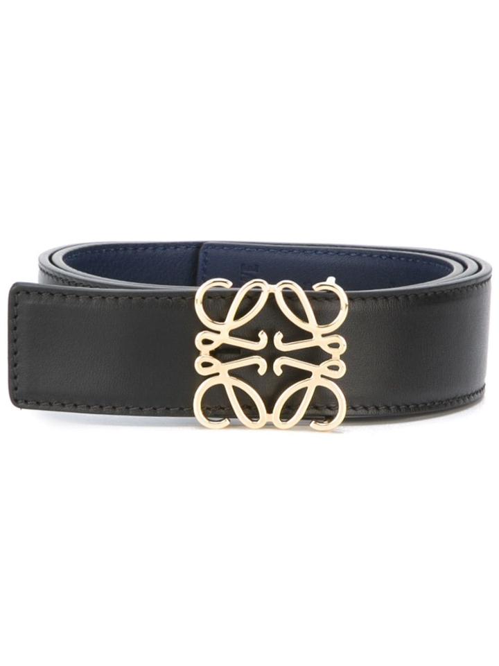 Loewe Logo Plaque Belt - Blue