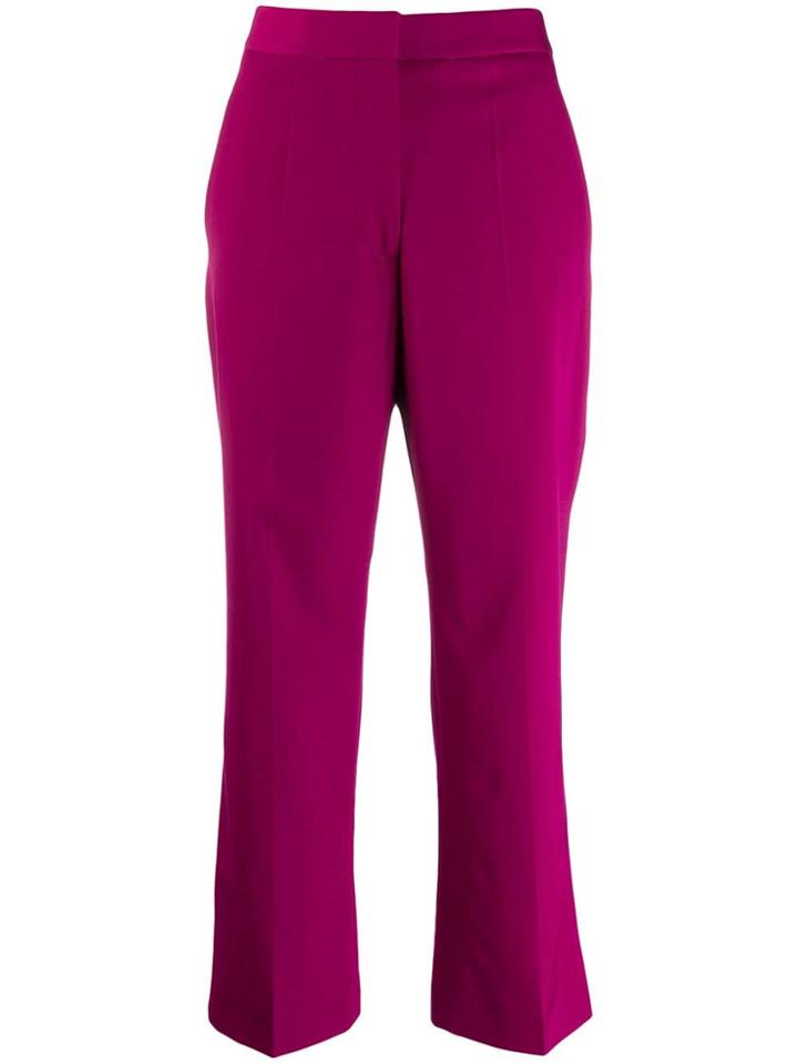 Stella Mccartney Cropped Tailored Trousers - Purple