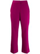 Stella Mccartney Cropped Tailored Trousers - Purple