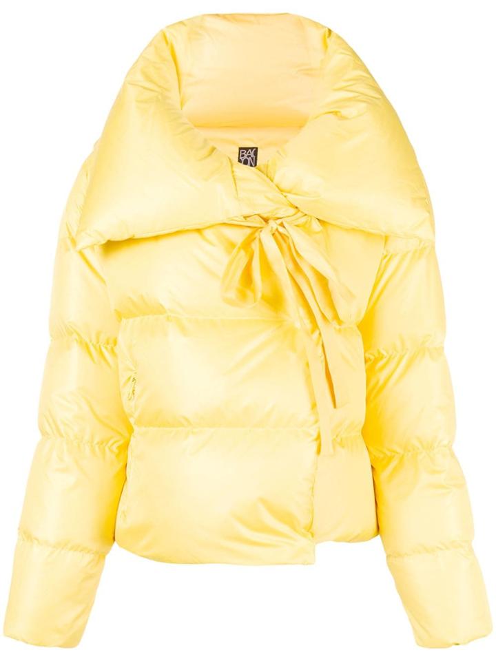 Bacon Cropped Padded Jacket - Yellow & Orange
