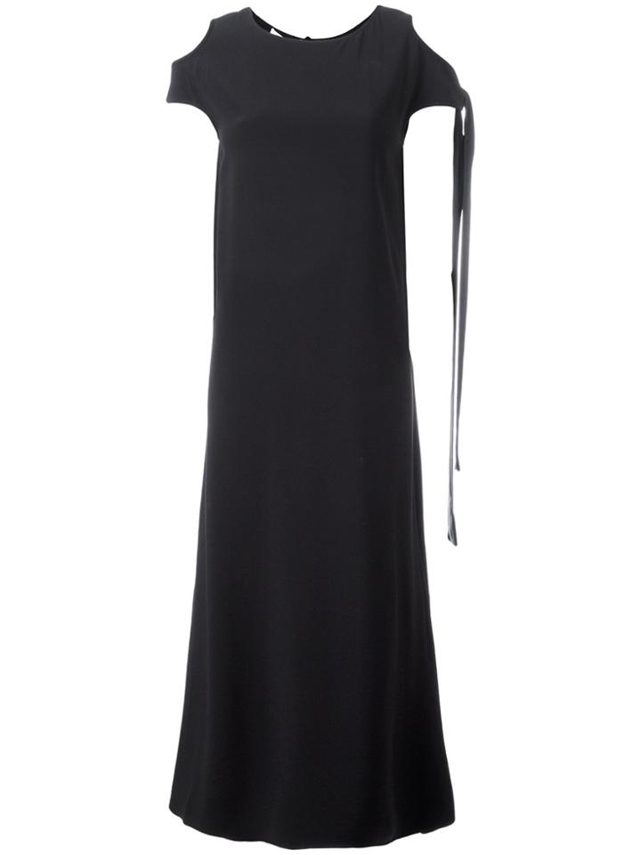 Helmut Lang Cut-out Shoulders T-shirt Dress - Blue
