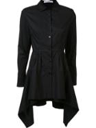 Palmer / Harding Asymmetric Hem Long Shirt, Women's, Size: 6, Black, Cotton/spandex/elastane