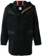 Paul Smith Hooded Waterproof Panel Coat - Blue