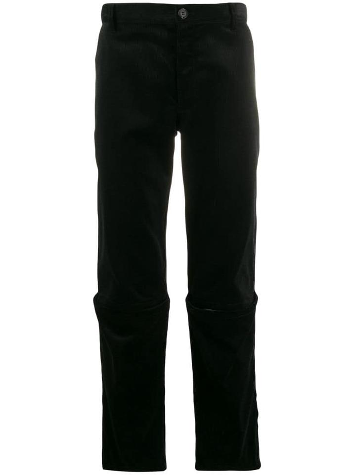 Comme Des Garçons Shirt Split Leg Corduroy Trousers - Black