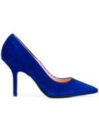 Anna F. Pointed Toe Pumps - Blue