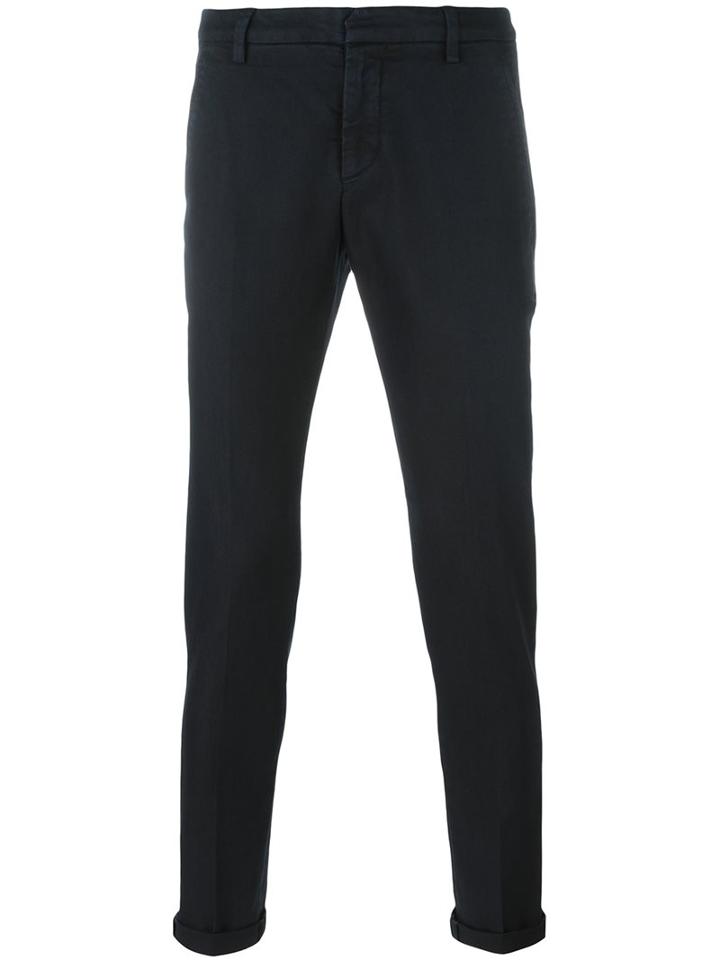 Dondup Super Skinny Trousers, Men's, Size: 36, Blue, Cotton/polyester