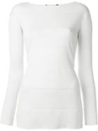 Ralph Lauren Cashmere Striped Sweater - White