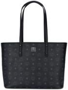 Mcm Logo Print Tote - Black
