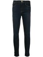 Frame Side Slit Denim Jeans - Blue