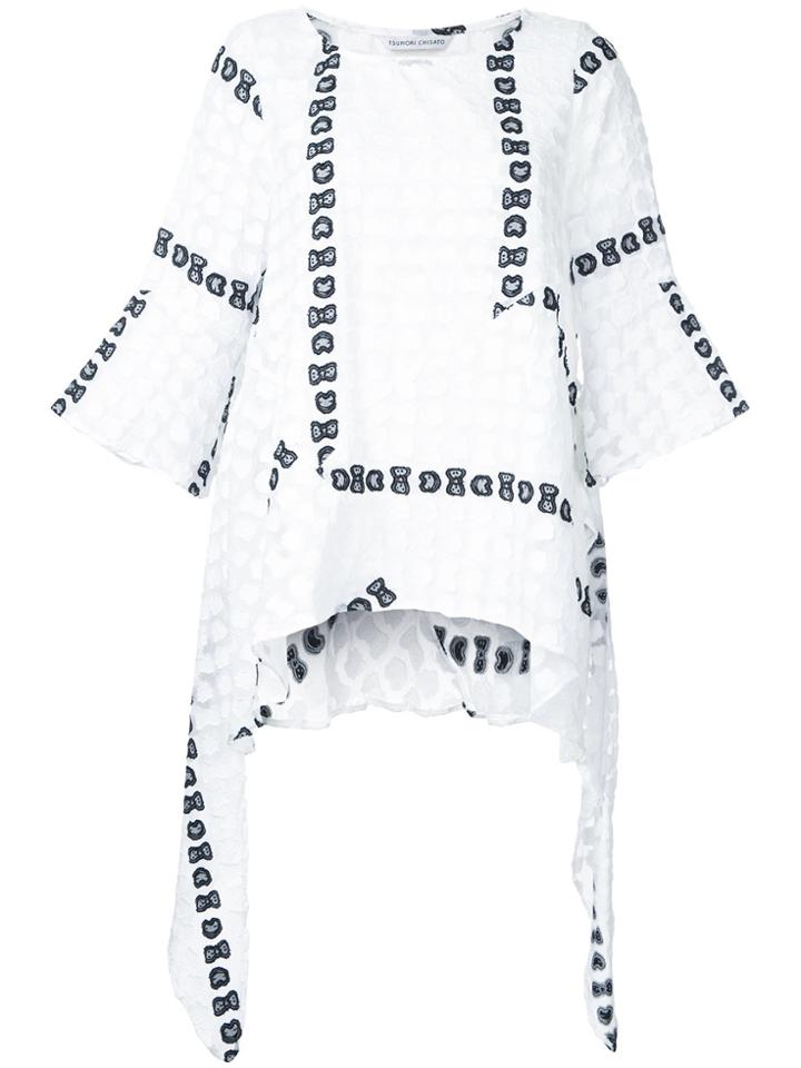 Tsumori Chisato Bow Embroidered Blouse - Unavailable