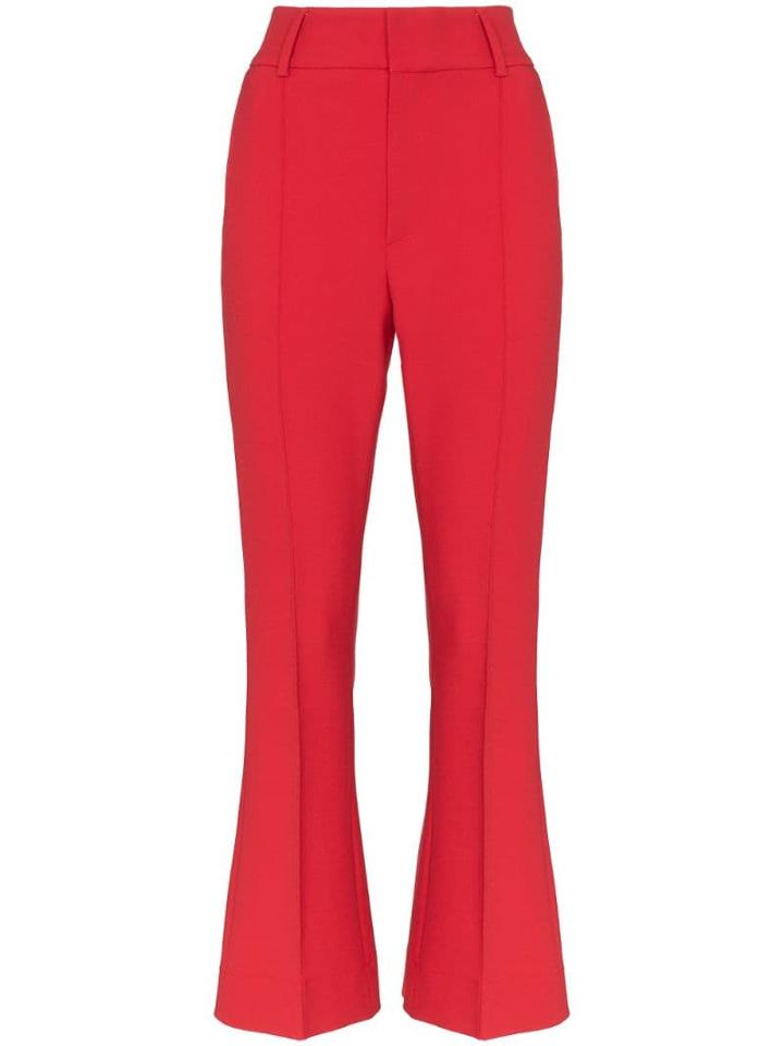 Bytimo Kick Flare Suit Trousers - Red