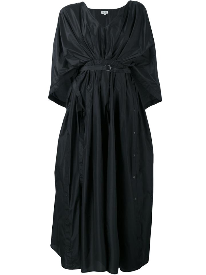 Kenzo Caped Dress - Black