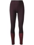 Adidas By Stella Mccartney Houndstooth Print Leggings - Pink & Purple