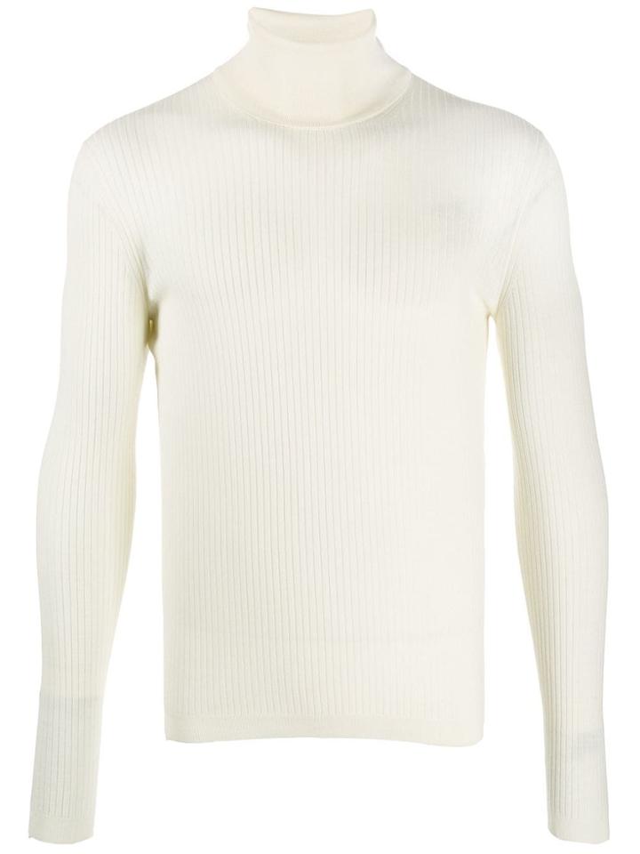 Gucci Ribbed Turtle Neck Jumper - Neutrals