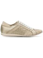 Pedro Garcia Woven Low Top Sneakers - Nude & Neutrals