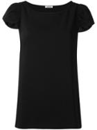 P.a.r.o.s.h. - Cap Sleeve T-shirt - Women - Polyester - Xs, Black, Polyester