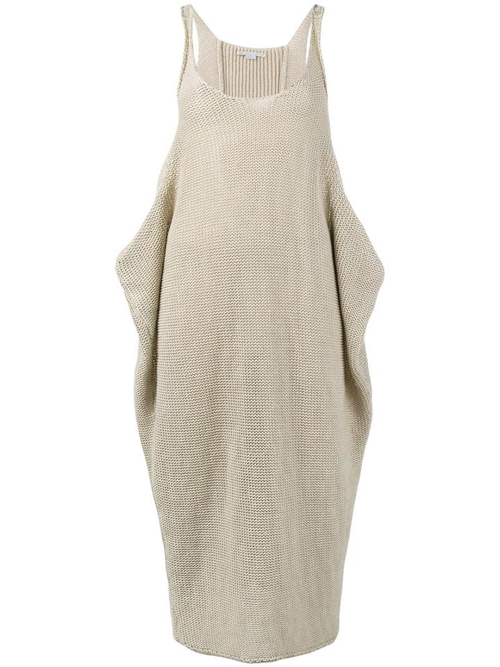 Stella Mccartney Sleeveless Crochet Dress, Women's, Size: 38, Nude/neutrals, Linen/flax