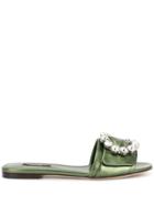 Dolce & Gabbana Flat Slides - Green
