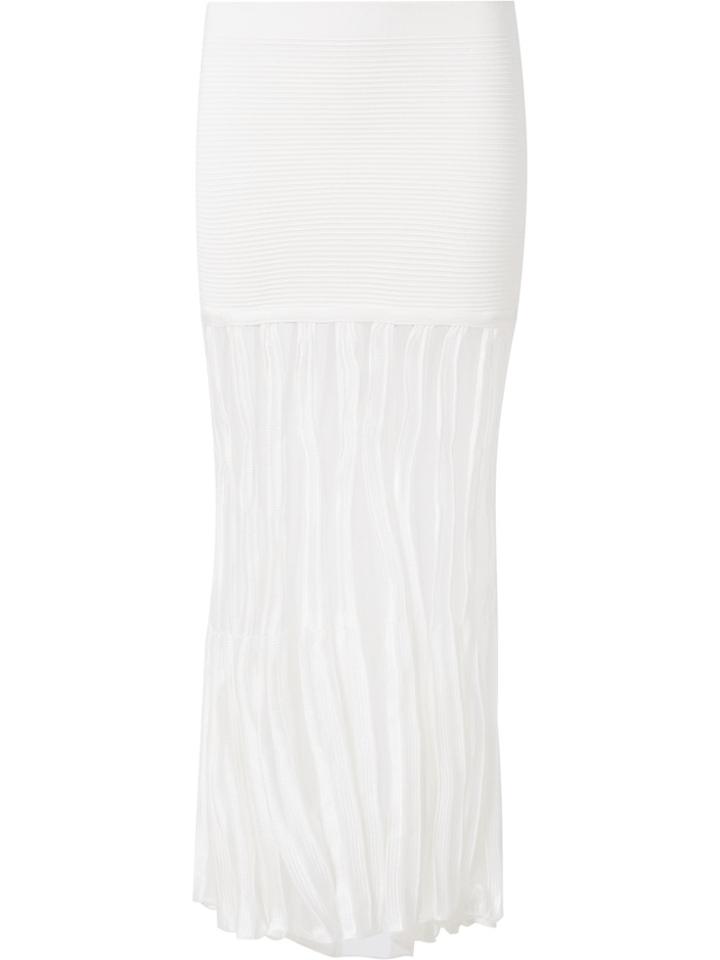 Andrea Bogosian Knitted Maxi Skirt - White