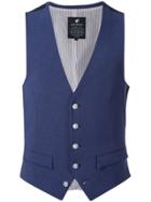 Loveless Button-up Vest - Blue
