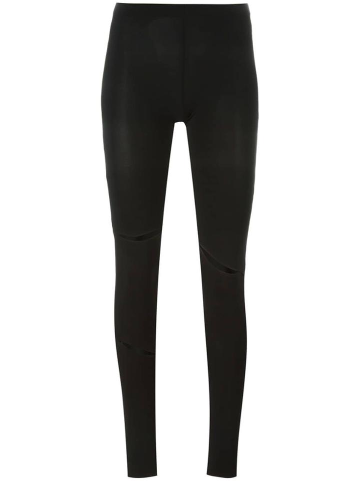 Mm6 Maison Margiela Cut-out Leggings - Black