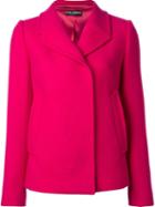 Dolce & Gabbana Fitted Jacket, Women's, Size: 44, Pink/purple, Silk/spandex/elastane/cashmere/virgin Wool