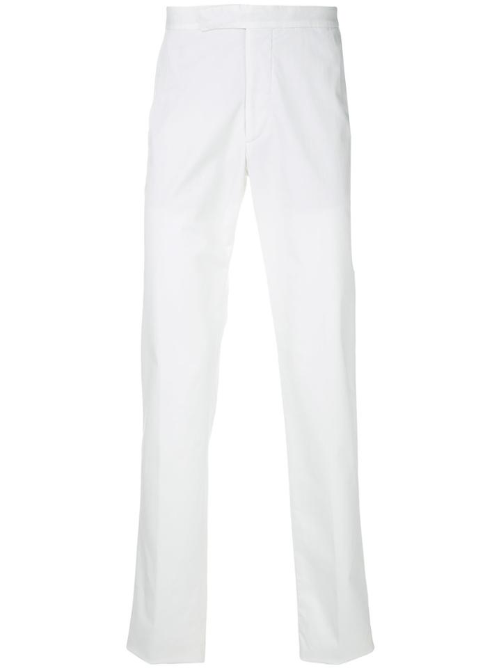 Ermenegildo Zegna Tailored Fitted Trousers - White