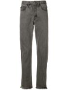 Enfants Riches Déprimés Frayed Straight-leg Jeans - Black